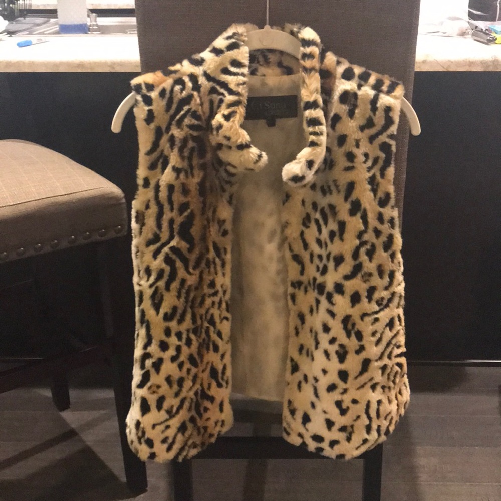 Leopard Faux Fur Vest
